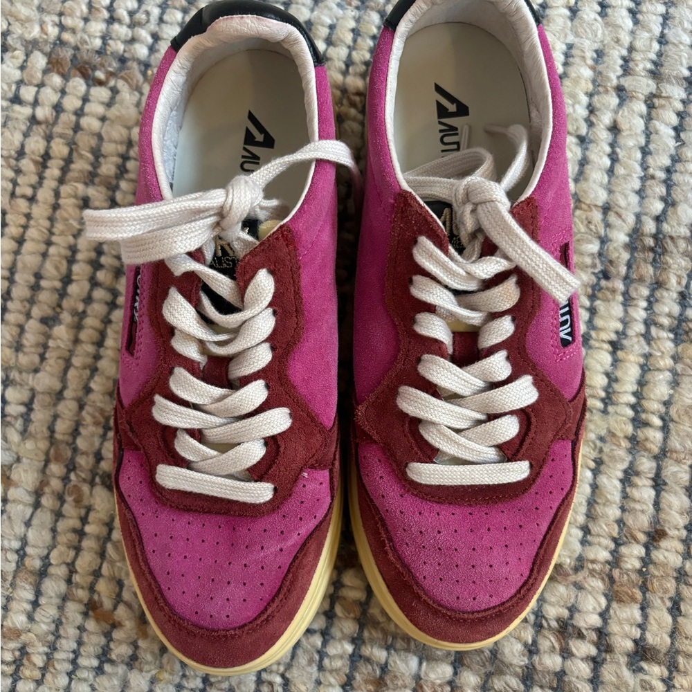 AUTRY sneakers US8 EU39 - used twice Red and Pink